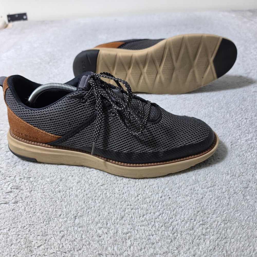 Cole Haan Grand 360 Sneakers Mens 11.5 Grey Brown Mesh Suede‎ C34651